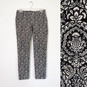 ♠️ J. Crew Black & White Paisley Print Winnie Pant